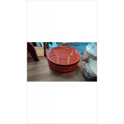 ASSIETTES A FONDUE ROSES