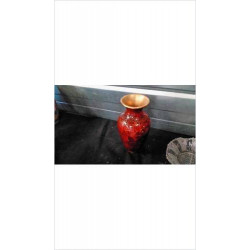 VASE CLOISONNE BORDEAU