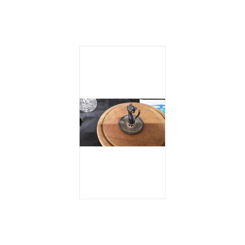 PORTE BAGUE VINTAGE CHAT
