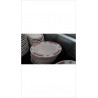 PLATS OVALES BORDS ROSES PM X4