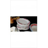 PLATS OVALES BORDS ROSES X4
