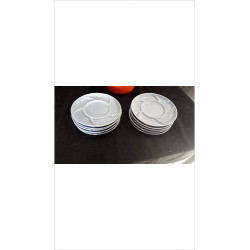 ASSIETTES A FONDUE BLEUES X5