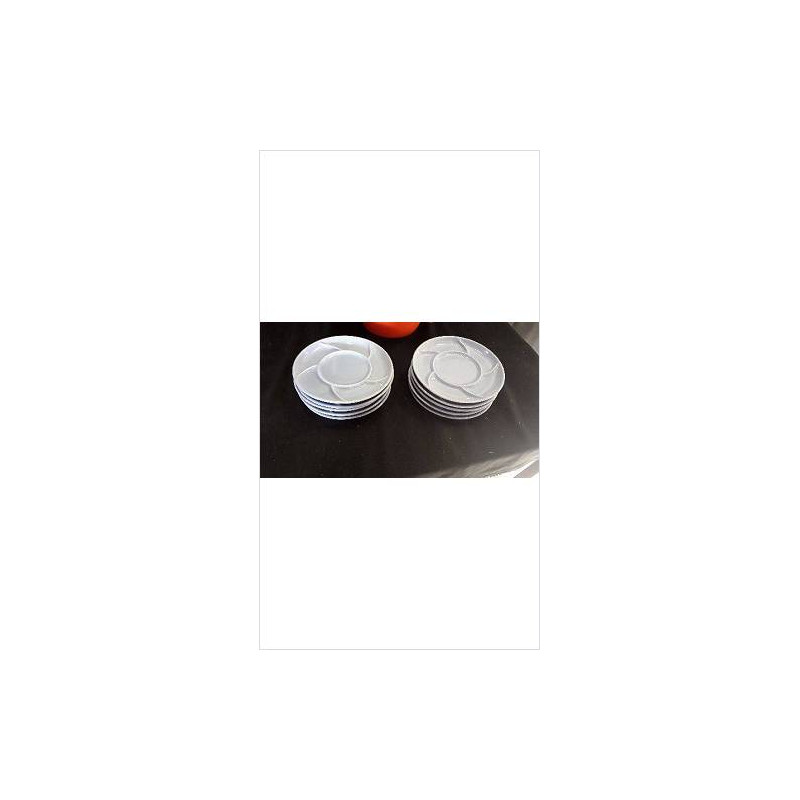 ASSIETTES A FONDUE BLEUES X5