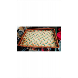 CORBEILLE OSIER TISSU 