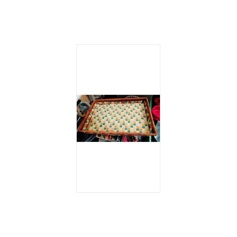 CORBEILLE OSIER TISSU 