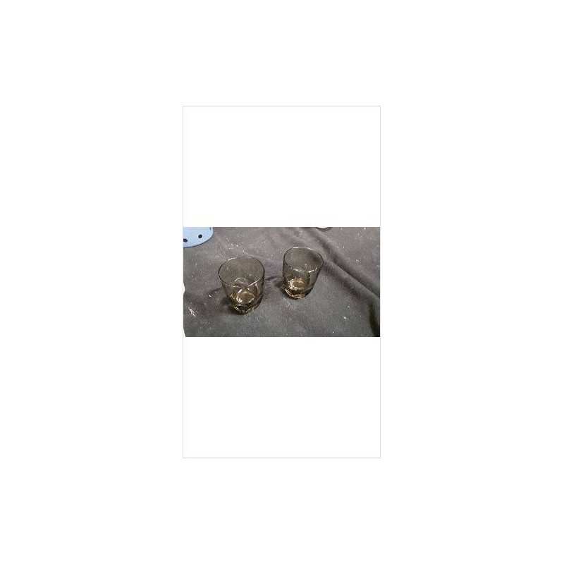 VERRE PM MARRON X2