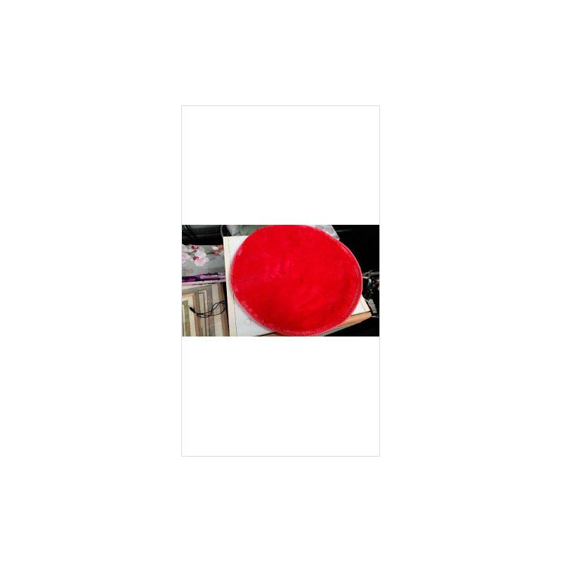TAPIS ROND ROUGE PM