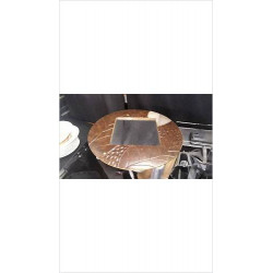 MIROIR ROND BOIS