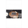 MIROIR ROND BOIS