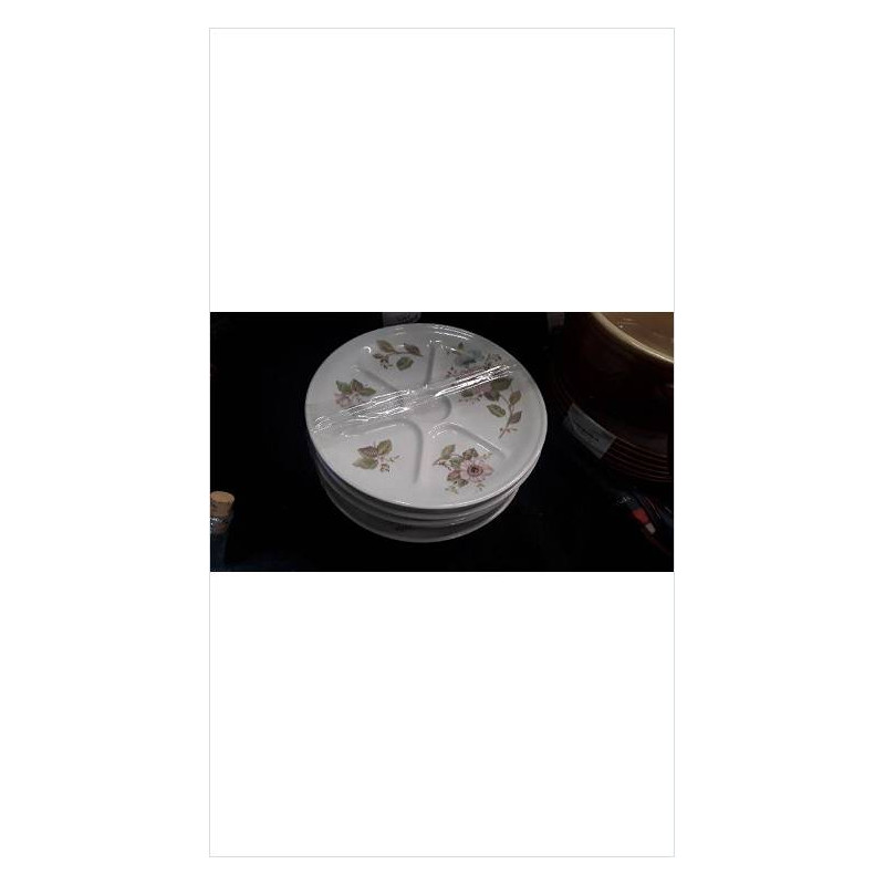 ASSIETTES A FONDUE PORCELAINE X6