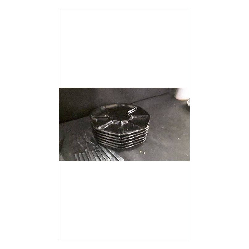 ASSIETTES A FONDUE NOIRES 