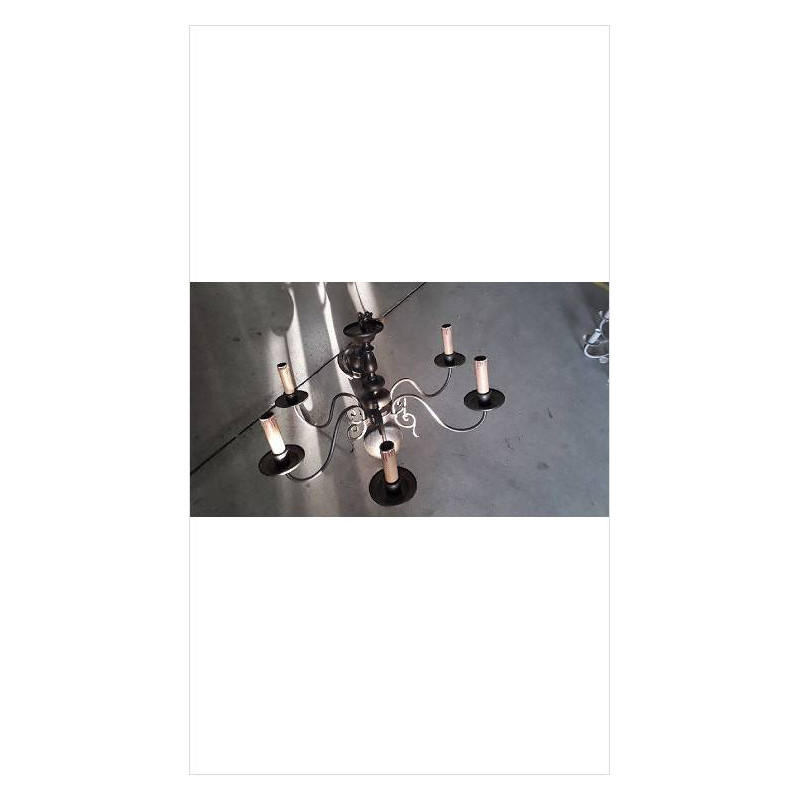 LUSTRE FER 6 BRANCHES