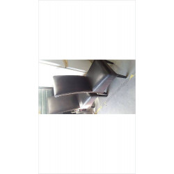 CHAISE CUIR ROTIN