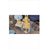 SUSPENSION JAUNE BLANCHE 