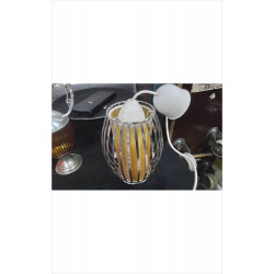SUSPENSION PAILLETTE JAUNE 