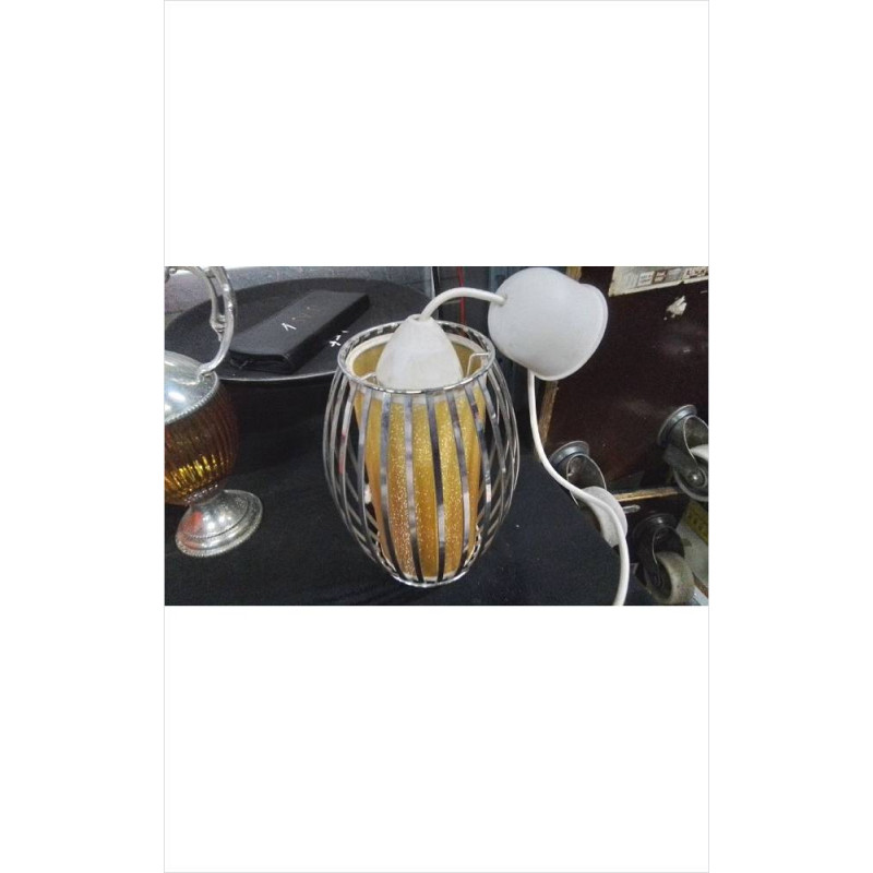 SUSPENSION PAILLETTE JAUNE 