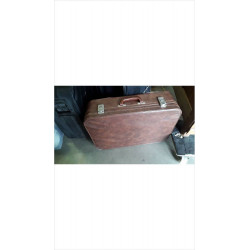 VALISE ANCIENNE CUIR MARRON