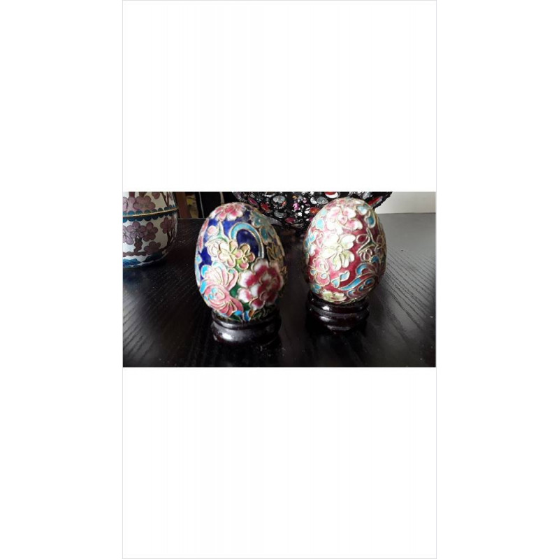 DECO OEUFS CLOISONNÉ PM SUR SUPPORT