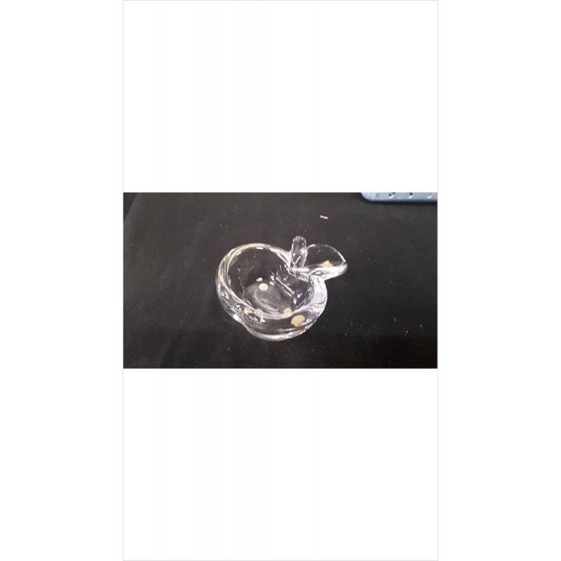 CENDRIER POMME CRISTAL ART VANNES 