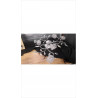 PLAFONNIER 6 BRANCHES FLEURS 