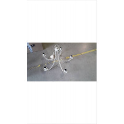 LUSTRE FER ECRU 5 BRANCHES 