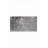 LUSTRE FER ECRU 5 BRANCHES 