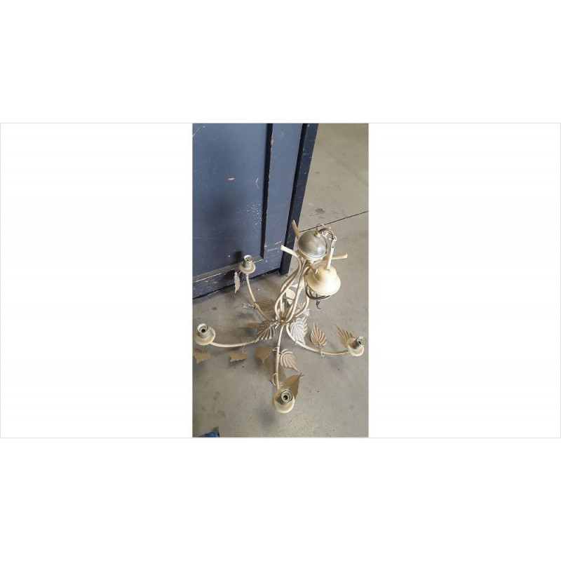 LUSTRE BEIGE 5 BRANCHES 