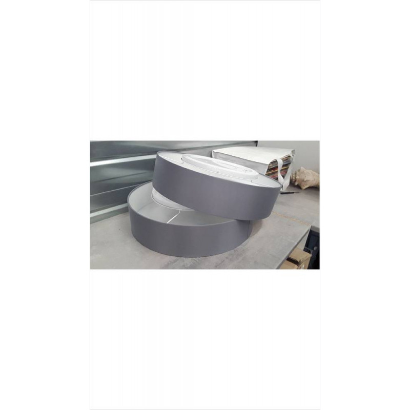 PLAFONNIER GRIS LEDS 