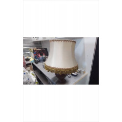 LAMPE PIED MARRON