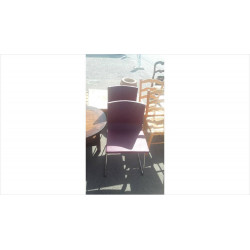 CHAISE FER MAUVE