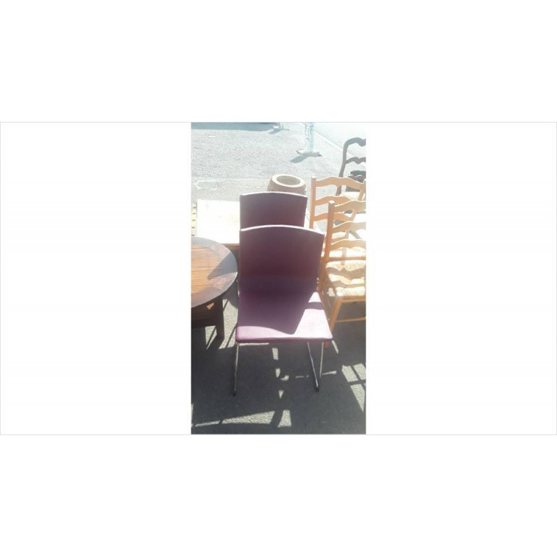 CHAISE FER MAUVE
