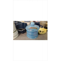 BOITE OPALINE BLEUE (MURANO...