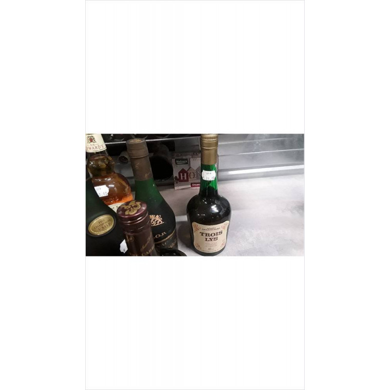 BOUTEILLE DECO TROIS LYS / CALVADOS CHAMPFLEURY 