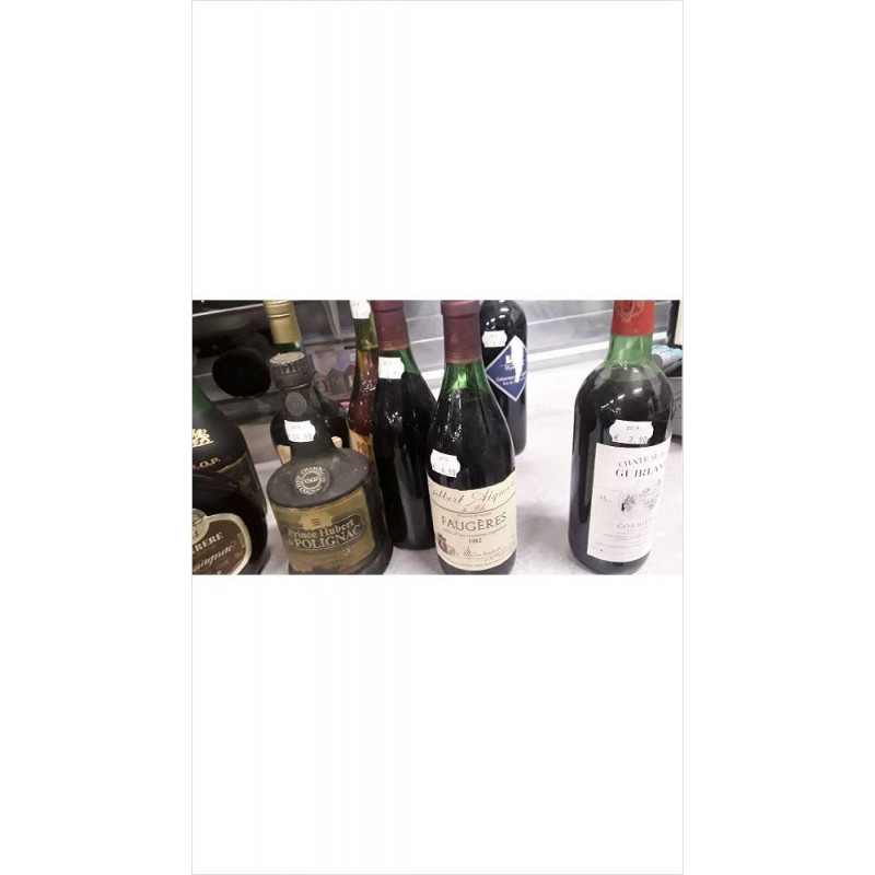 BOUTEILLE DECO FAUGERES ALQER 1982