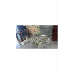 LUSTRE 5 BRANCHES VERT