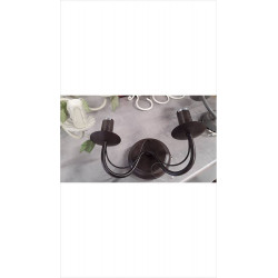 APPLIQUE MURALE METAL MARRON