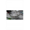 PLAT CREUX VERRE / MÉTAL ARGENTÉ 