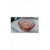 SALADIER VERRE ROSE 