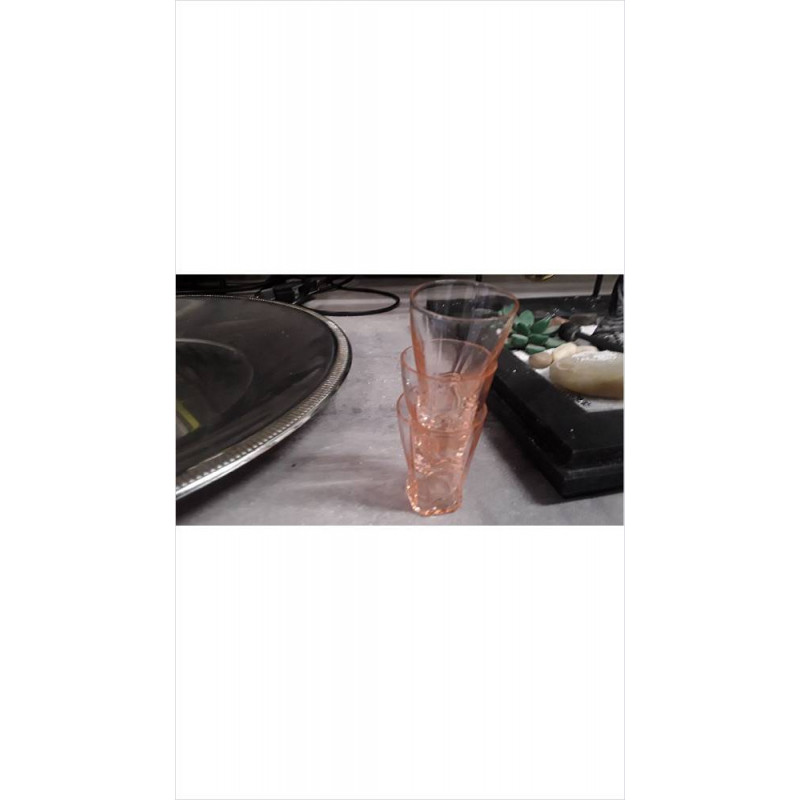 VERRE LIQUEUR ROSE LE LOT