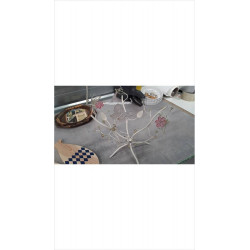 DECO SUPPORT METAL FLEURI