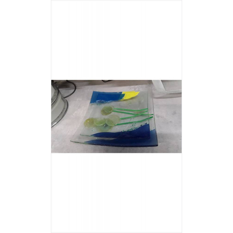 VIDE POCHES VERRE PEINT X2 