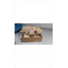 PORTE PHOTOS BOIS+BOITE BAMBOU 