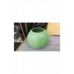 VASE BOULE VERT