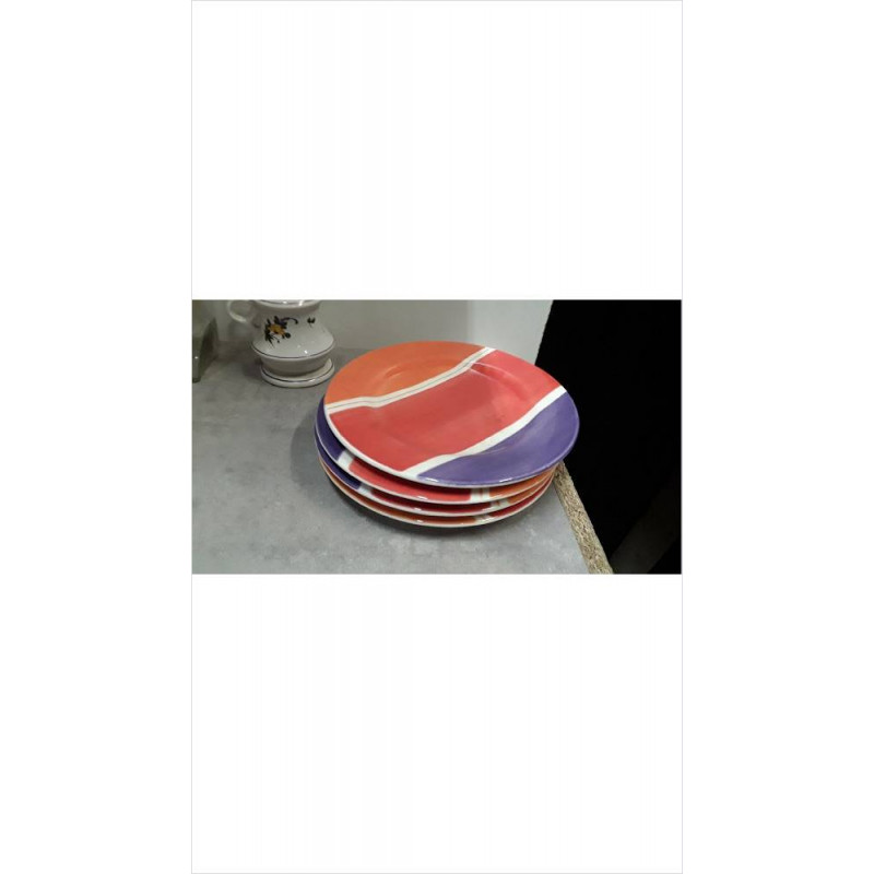 ASSIETTES DESSERT HABITAT X4 