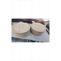 ASSIETTES FONDUE GRES X6 
