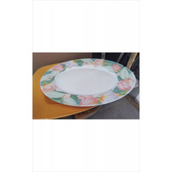 PLAT OVALE FLEURS