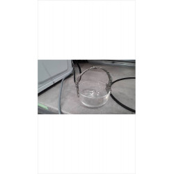 BONBONNIERE SEAU VERRE ETAIN 