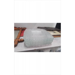 ASSIETTES CARREES VERRE GM X6