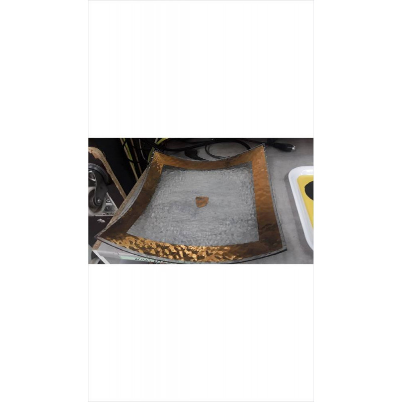 PLATEAU CARRE VERRE  GM DORE