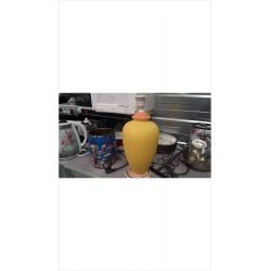 PIED DE LAMPE JAUNE